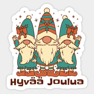 Merry Christmas in Finnish Sticker